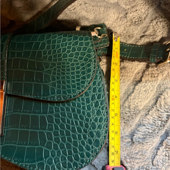 Guess Elegant Teal Crocodile-Embossed Women's Bag - Picture 8 of 8